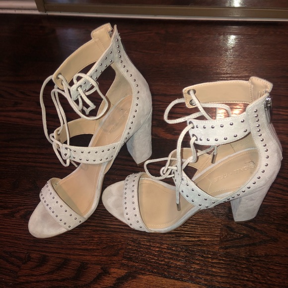 Kendall & Kylie grey suede studded sandals - Picture 5 of 7